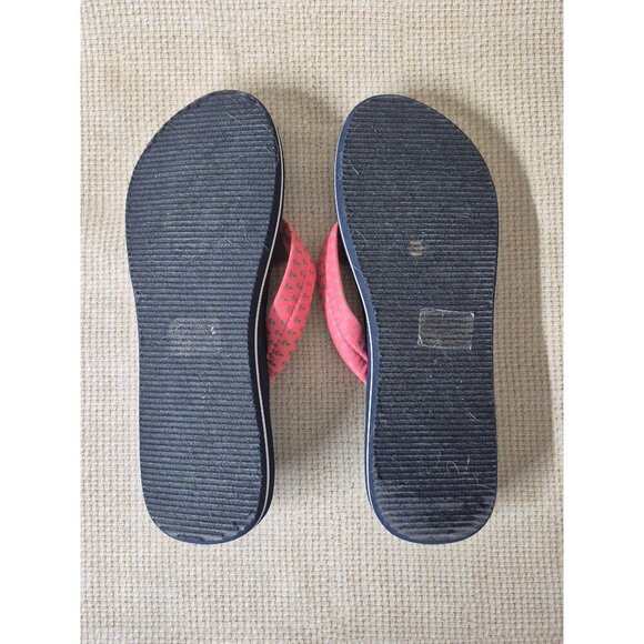Tommy Bahama Women's Sandals Size 10 Flip Flops Blue & Pink Nautical Beach Vacay - Picture 12 of 12